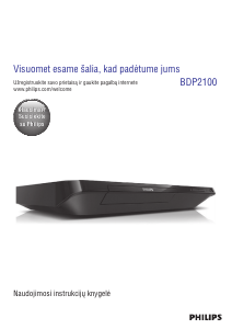 Vadovas Philips BDP2100 Blu-ray leistuvas
