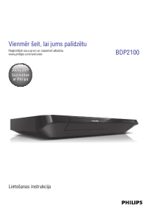 Rokasgrāmata Philips BDP2100 Blu-ray atskaņotājs