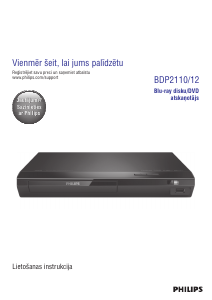 Rokasgrāmata Philips BDP2110 Blu-ray atskaņotājs