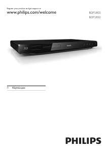 Käyttöohje Philips BDP2850 Blu-ray-soitin