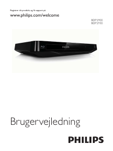 Brugsanvisning Philips BDP2930 Blu-ray afspiller