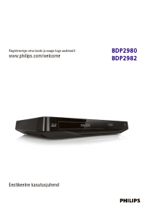 Kasutusjuhend Philips BDP2980 Blu-ray-mängija