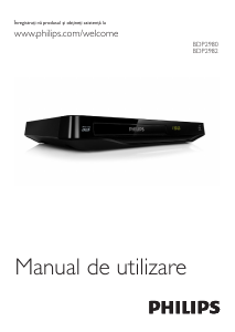 Manual Philips BDP2980 Blu-ray player