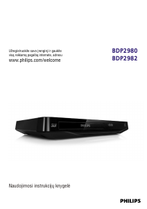 Vadovas Philips BDP2980 Blu-ray leistuvas