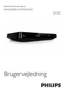 Brugsanvisning Philips BDP2982 Blu-ray afspiller