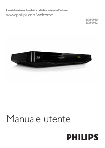 Manuale Philips BDP2982 Lettore blu-ray