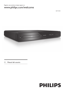 Manual de uso Philips BDP3000 Reproductor de blu-ray