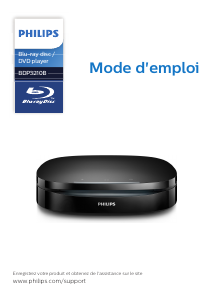 Mode d’emploi Philips BDP3210B Lecteur de blu-ray