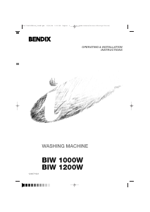 Manual Bendix BIW 1200 W Washing Machine