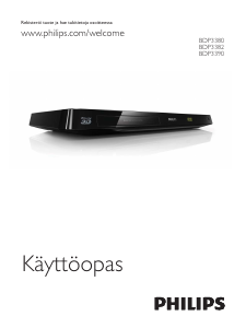 Käyttöohje Philips BDP3380 Blu-ray-soitin