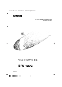 Manual Bendix BIW 1202 Washing Machine