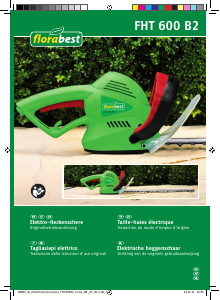 Mode d’emploi Florabest FHT 600 B2 Taille-haies