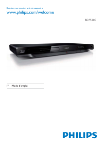 Mode d’emploi Philips BDP5200 Lecteur de blu-ray