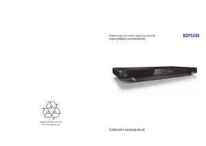 Kasutusjuhend Philips BDP5200 Blu-ray-mängija