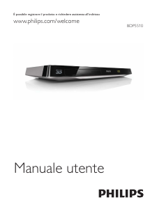 Manuale Philips BDP5510 Lettore blu-ray