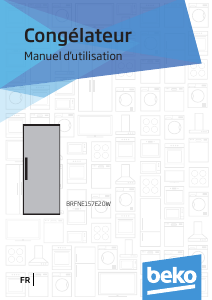 Mode d’emploi BEKO BRFNE 157 E20W Congélateur