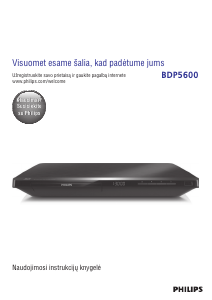 Vadovas Philips BDP5600 Blu-ray leistuvas