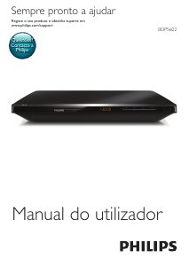 Manual Philips BDP5600 Leitor de blu-ray