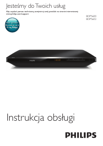 Instrukcja Philips BDP5602 Odtwarzacz Blu-ray