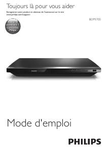Mode d’emploi Philips BDP5700 Lecteur de blu-ray