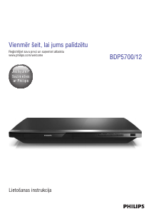 Rokasgrāmata Philips BDP5700 Blu-ray atskaņotājs