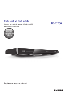 Kasutusjuhend Philips BDP7750 Blu-ray-mängija