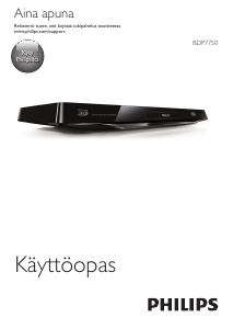 Käyttöohje Philips BDP7750 Blu-ray-soitin