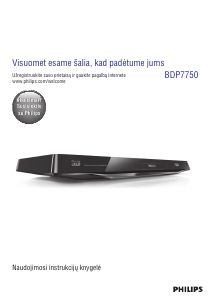 Vadovas Philips BDP7750 Blu-ray leistuvas