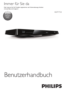 Bedienungsanleitung Philips BDP7750 Blu-ray player