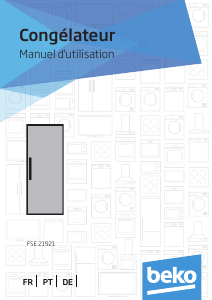 Manual BEKO FSE 21291 Congelador