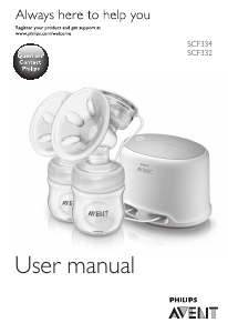 Hướng dẫn sử dụng Philips SCF332 Avent Máy hút sữa mẹ