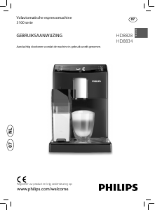 Handleiding Philips HD8834 Koffiezetapparaat