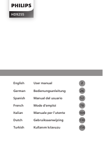 Handleiding Philips HD9255 Friteuse