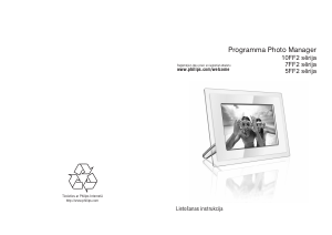 Rokasgrāmata Philips 7FF2FPAS Digitālais fotorāmis