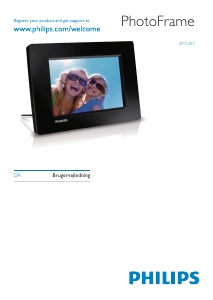 Brugsanvisning Philips SPF1207 Digital fotoramme