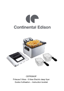 Handleiding Continental Edison CEFR5IN3P Friteuse