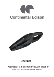 Mode d’emploi Continental Edison CEVCAMN Aspirateur à main