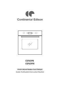Mode d’emploi Continental Edison CEF65PB Four