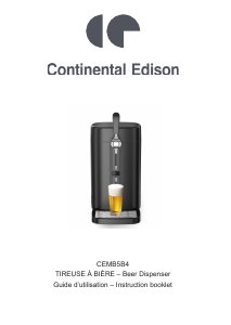 Mode d’emploi Continental Edison CEMB5B4 Système de tireuse
