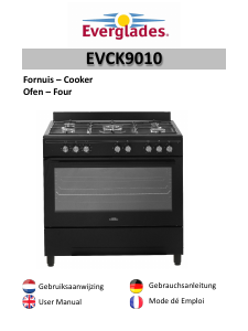 Mode d’emploi Everglades EVCK9010 Cuisinière