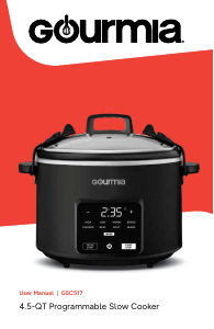 Manual Gourmia GSC517B Slow Cooker