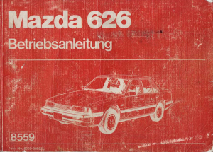 Bedienungsanleitung Mazda 626 (1983)