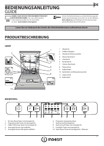 Manual de uso Indesit DFC 2C24 A X Lavavajillas