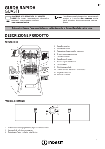 Manuale Indesit DSFE 1B10 A Lavastoviglie