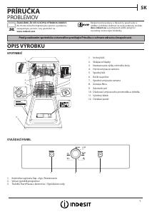 Návod Indesit DSFE 1B10 A Umývačka riadu