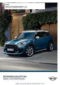 Bedienungsanleitung Mini Countryman (2019)