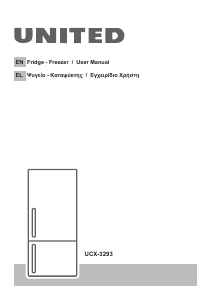 Handleiding United UCX-3293 Koel-vries combinatie