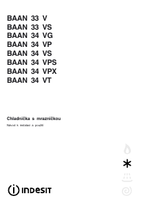Manuál Indesit BAAN 34 VPX Lednice s mrazákem