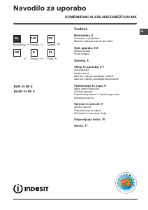 Instrukcja Indesit BAN 34 NF PS Lodówko-zamrażarka