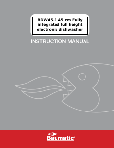 Manual Baumatic BDW45.1 Dishwasher